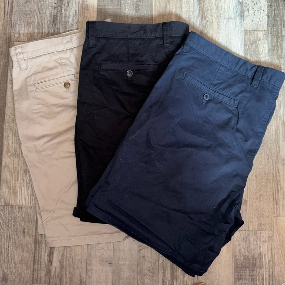 THREE pairs of Open Edit Mens Bermuda Shorts!